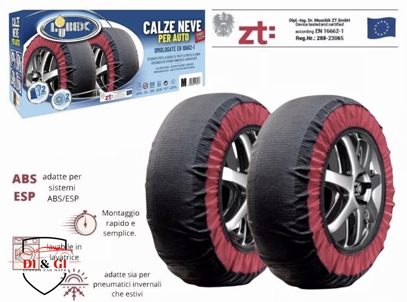 Scheda tecnica LUBEX calze da neve per auto