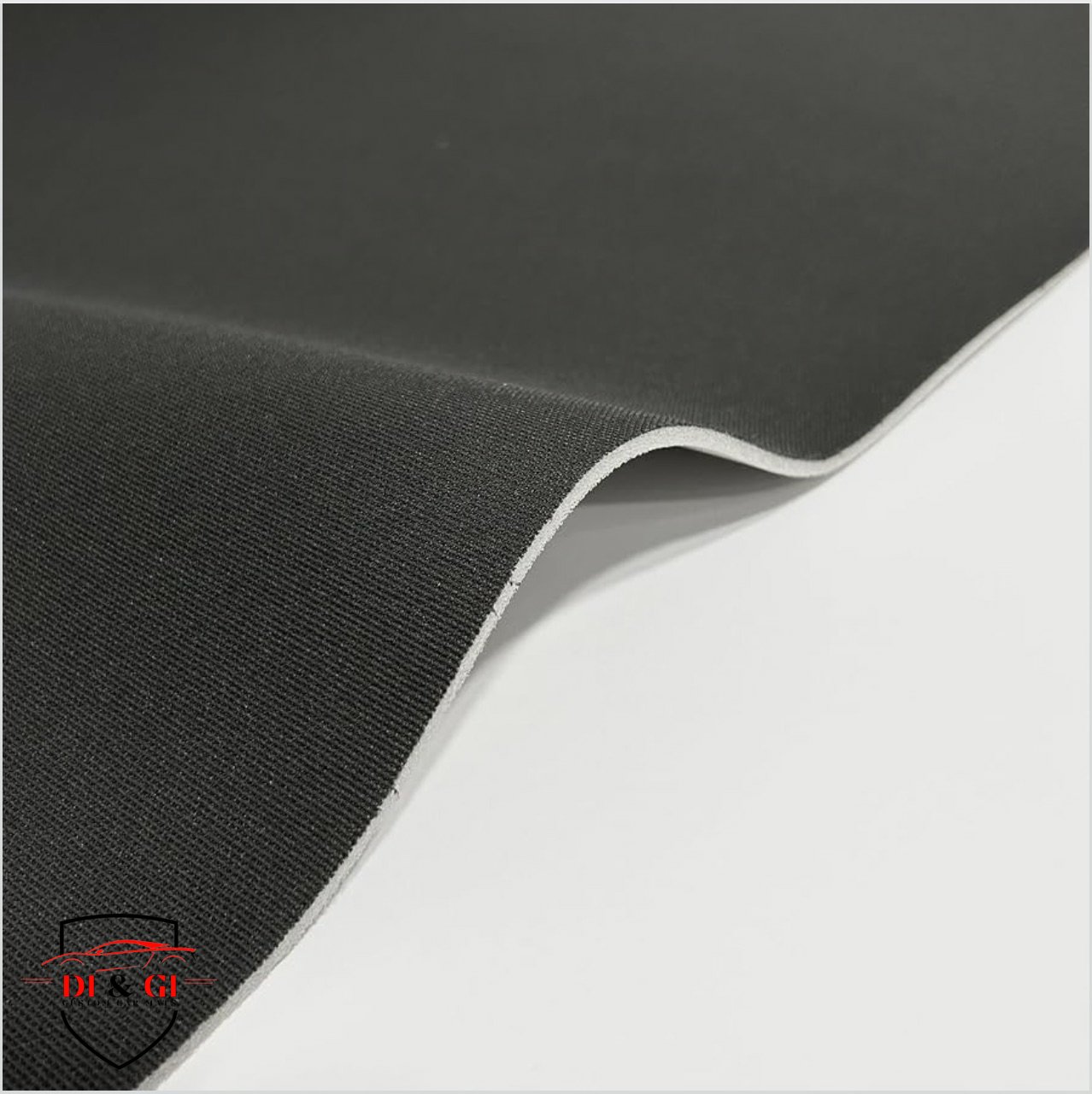 Tessuto grigio scuro per rivestimento cieli auto